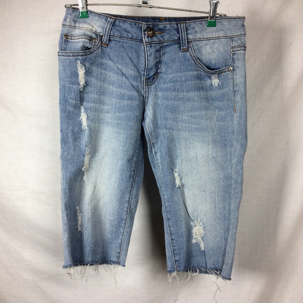 Celebrity Pink Women’s Denim Blue Bermuda Shorts